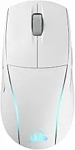 Corsair M75 Wireless RGB Lightweight FPS Gaming Mouse - 26,000 DPI - Interchangeable Side Buttons - iCUE Compatible - PC - White