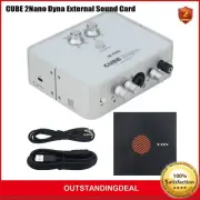 CUBE 2Nano Dyna External Sound Card Live Sound Card PC Cellphone Live Streaming