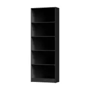 Oikiture Bookshelf Bookcase Display shelves Black