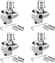 Trounistro 4 Pack BPV-31 Bullet Piercing Valve Line Tap Valve Kits Adjustable Valve for Air Conditioners HVAC 1/4", 5/16", 3/8" Tubing