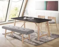 在飛比找Yahoo!奇摩拍賣優惠-聖茂家具 北歐丹麥復刻 鐵管皮革復古餐椅 工業美式懷舊辦公桌