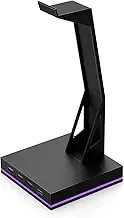Headset Stand Headset Holder Headphone Stand with 4 USB 2.0 Ports RGB Headphones Holder for Gamer Gaming PC Accessories Desktop Headset Holder