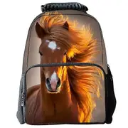 Kaxidy 3d Horse Print Backpack Unisex Backpack