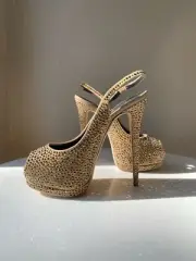 VICINI - GIUSEPPE ZANOTTI HIGH HEEL PUMP PLATFORM US 8.5/UK 6.5/EU 39