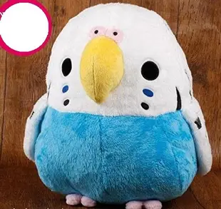 日本進口 可愛鸚鵡娃娃 鸚鵡造型玩偶30公分 絨毛娃娃藍色鸚鵡 超萌鸚鵡公仔抱枕 禮物 2581A