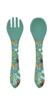 Sassi Silicone Cutlery Set (Crunchy The Fox)