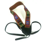 New VTG Style Multi-Color DSLR Camera Shoulder Strap 70s Retro Hippie Leather