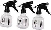 TOVINANNA Fine Spray Bottles 3pcs Plastic Empty Bottles Hairdressing Flower Sprayer Reusable for Haircut Home Use
