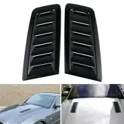 Panel Trim Car Hood Air Outlet Scoop Bonnet Vent Louver Cooling Glossy Black ABS (for: Daihatsu)