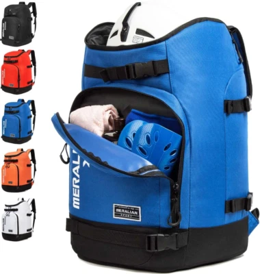 Ski Boot Bag - 50L Ski Boot Travel Backpack Waterproof Snowboard Boot Backpack f