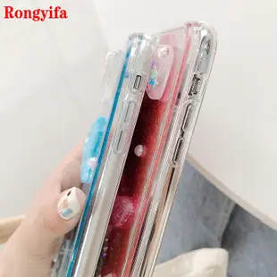 XIAOMI REDMI 小米紅米 Note 7 6 Pro 7A 6 6A 手機殼美人魚流沙液體珍珠殼閃粉 Bling