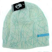 Skullcandy Riot Audio Speaker Beanie Hat in Ice White with Blue Brand New
