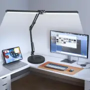 2-in-1 LED Desk Lamp, 24W Brightestwith Table Lamp with Clamp, Desk Light wit...