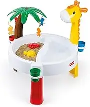 Dolu Fisher-Price Sand and Water Activity Table – Outdoor Sensory Play Table for Kids | 3-in-1 Water & Sand Table with Accessories | Ages 2+
