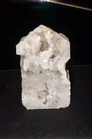 Beautiful! Crystal Specimen Freeform Geode Sparkly Quartz Tower 448 Grams! U.S.A