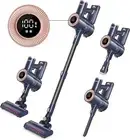 Cordless Vacuum Cleaner: 20Kpa Suction, LED 30-Minute Runtime Remove Pet Hair