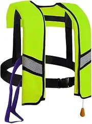 Snorkel Vest，Adjustable Inflatable Swim Vest for Snorkeling & Diving | Portable Safety Jacket for Men & Women | Lightweight Swim Vest for Fishing & Water Sports,(Without Gas Cylinder)