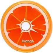 Weekly 7 Day Pill Organiser Case Box Tablet Medicine Dispenser Holder RoundFruit #Orange