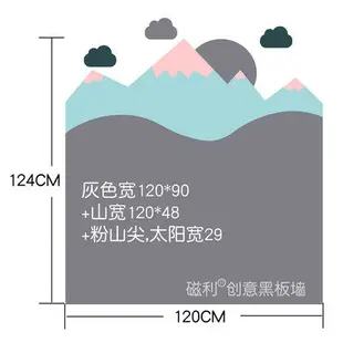 黑板墻貼家用環保磁性墻膜可移除兒童房墻貼墻面裝飾白板涂鴉貼紙 摩可美家