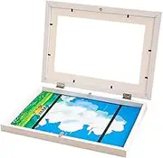 Kids Art Frames - A4 Wooden Display for Children's Artwork | Artwork Frames for Kids Art Projects | Changeable Picture Frame (White)