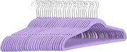Amazon Basics Velvet Suit Hangers, 30-Pack, Purple