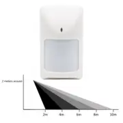 Wide Angle Infrared PIR Motion Sensor with Customizable Alarm Output Options