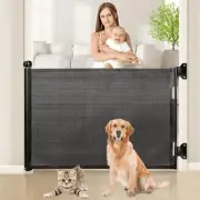 Retractable Baby Gate, Extra Wide Safety Mesh Baby and Pet Gate 86cm Tall, Exten