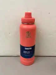 Takeya Insulated Stainless Steel Water Bottle w Spout Lid - Coral 40oz
