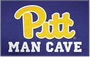 FANMATS 17313 Pitt Panthers Man Cave Starter Mat Accent Rug - 19in. x 30in. | Sports Fan Home Decor Rug and Tailgating Mat