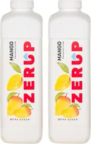 Zerup Zero Sugar Mango Flavoured Syrup 2 X 1L Bottles, Sugar Free Syrup, Mang...