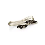4ft USB to MIDI Midi-In Midi-Out Musical Device Interface Cable - Blue-silver