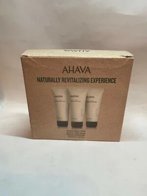 Ahava Naturally Refreshing Trio Gift Set Mineral Hand Cream, Lotion, Shower Gel