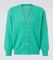 [Auralee] Auralee Cashmere, wool, and silk cardigan XS green