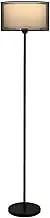Floor Lamp Modern Floor Lanp Wrought Iron Floor Lamps with Double Fabric Lampshade Tall Floor Lamp with Floor Switch Standing Lamp Classic Elegance