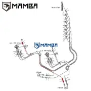 MAMBA PC200-8 Pilot Valve P.P.C Line Hose 208-62-72870 for KOMATSU Excavator