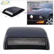 Car SUV Decorative Air Flow Intake Scoop Bonnet Vent Cover Hood Black Universal