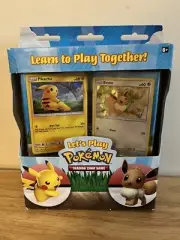 Let’s Play Pokémon Pikachu Eevee Cracked Ice Holo Theme Deck Set FACTORY- SEALED