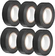 FUNOMOCYA 6Rolls Electrical Insulation Tapes Wiring Protection Tape for Projects High Temperature Resistance Strong Adhesive for Reliable Connections and Repairs