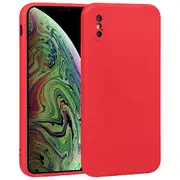 MCC iPhone Xs Max Soft Liquid Silicone Shockproof Case Cover Apple XsMax [Red]