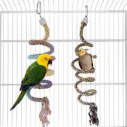 Cotton Rope Parrot Bird Rope Toy Hanging Chew Toy Bird Cage Cockatiel Swing Toy