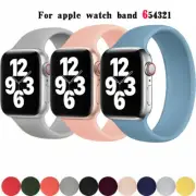Solo Loop Silicone Strap Band For Apple Watch iWatch Ultra 9 8 7 6 5 SE 38-49mm