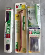 Vintage GUM Butler Proxabrush Handle & Refills Go-Between Angle Cleaner End Tuft