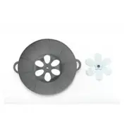 Silicone Lid Spill Stopper Cover For Pot Pan Kitchen Accessories Cooking Tools Gray Saucepan Accessories
