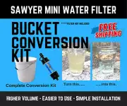 Sawyer Mini Water Filter Bucket Kit - Preparedness | Homestead | SHTF | Prepper