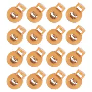 50Pcs 8mm Plastic Cord Locks Single Hole Spring Toggle Stopper, Khaki
