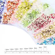 1440pcs Flat-Back Beads Rhinestones Multi Color & Size Selection 1.4mm-5mm size