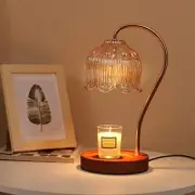 Fragrance Candle Warmer Lamp，Electric Candle Warmer with Timer & Black