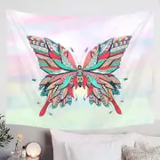 Native Multi Colored Butterfly Tapestry