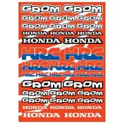 HONDA GROM sticker set- 37 high quality laminated decals on 10.5 " x 14.5" sheet