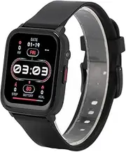 Smart Watch, IP68 Waterproof Fitness Tracker Smart Watch, 1.83 Inch HD Display, with Flashlight, for Android Devices, 5-7 Days Battery Life (Black)